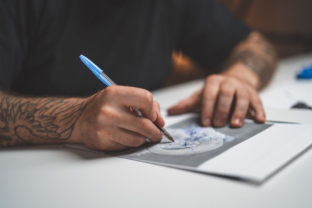 Tatuaje temporal de manga \, image size:1280x853